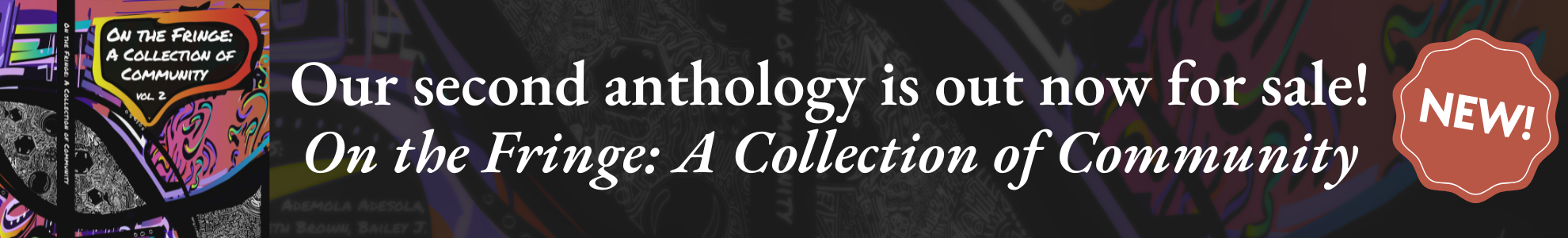 New! Buy our first anthology!